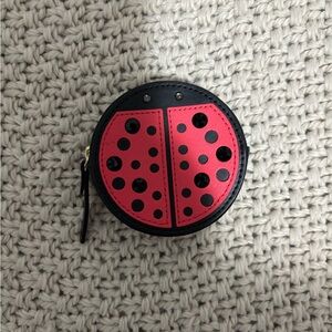 Kate Spade ♠️ Rare Red and Black Ladybug Coin Purse